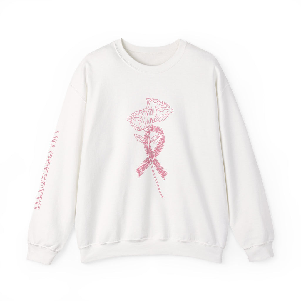 Breast Cancer Awareness Crewneck Sweatshirt, Cozy Gift for Her, Supportive Fashion, Pink Ribbon Sweater, Fight for a Cure Apparel