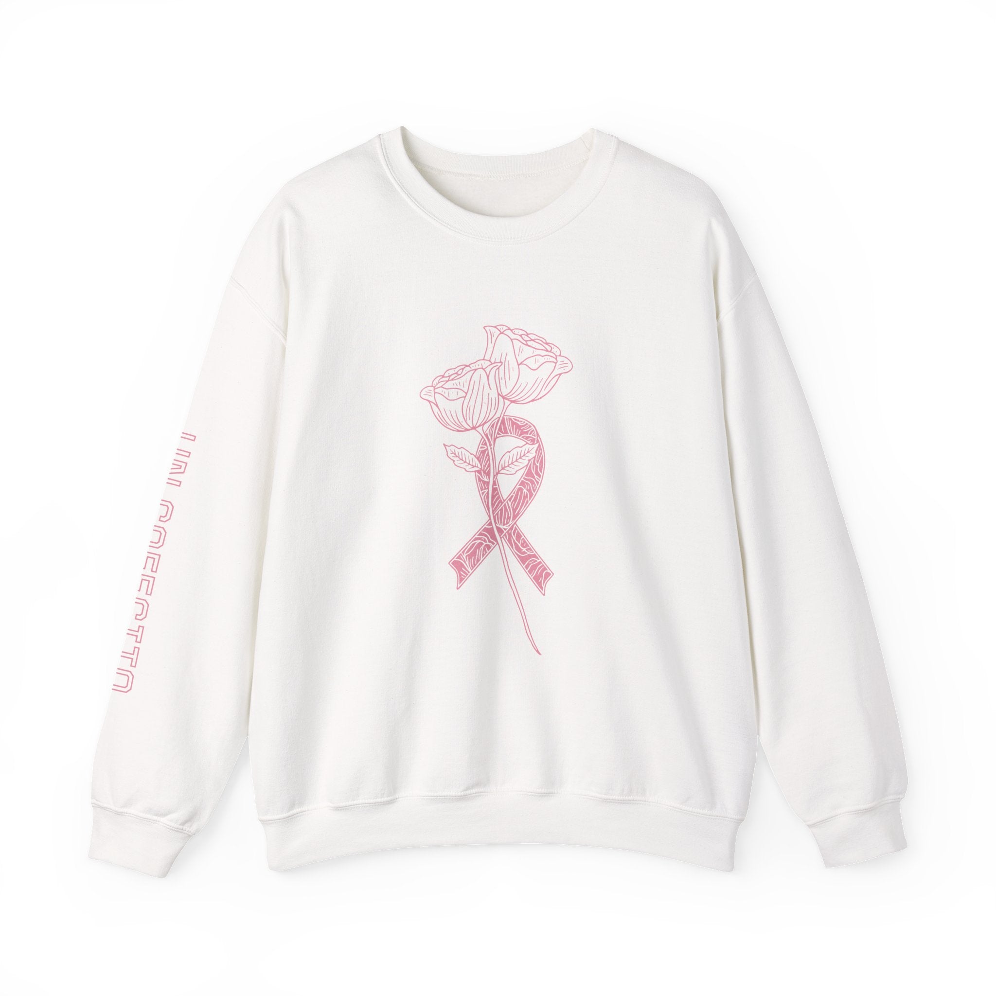 Breast Cancer Awareness Crewneck Sweatshirt, Cozy Gift for Her, Supportive Fashion, Pink Ribbon Sweater, Fight for a Cure Apparel