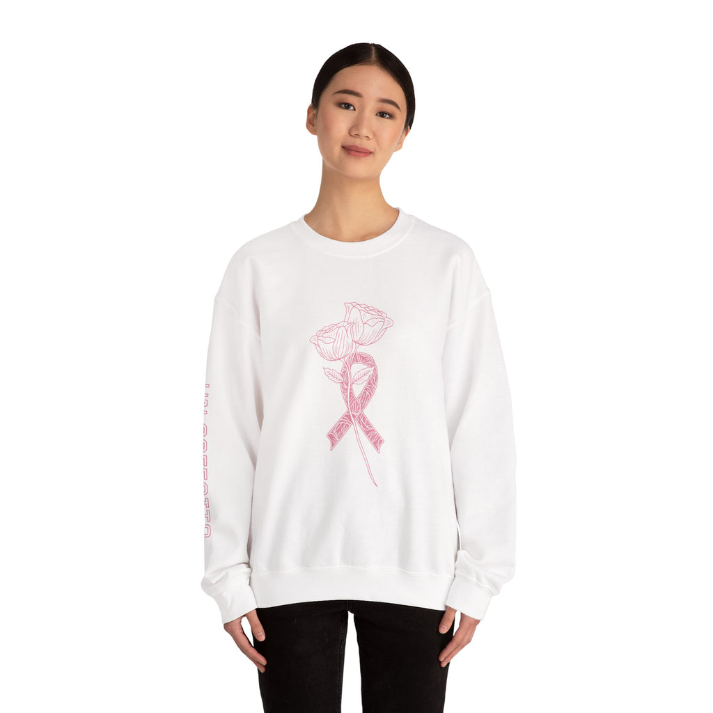 Breast Cancer Awareness Crewneck Sweatshirt, Cozy Gift for Her, Supportive Fashion, Pink Ribbon Sweater, Fight for a Cure Apparel