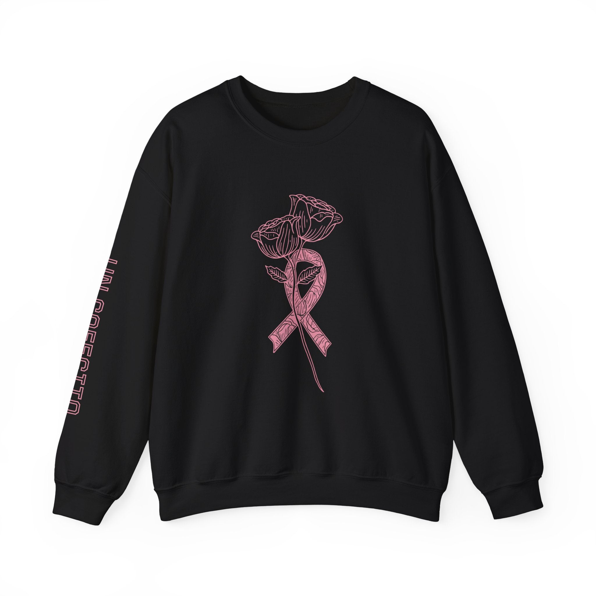 Breast Cancer Awareness Crewneck Sweatshirt, Cozy Gift for Her, Supportive Fashion, Pink Ribbon Sweater, Fight for a Cure Apparel