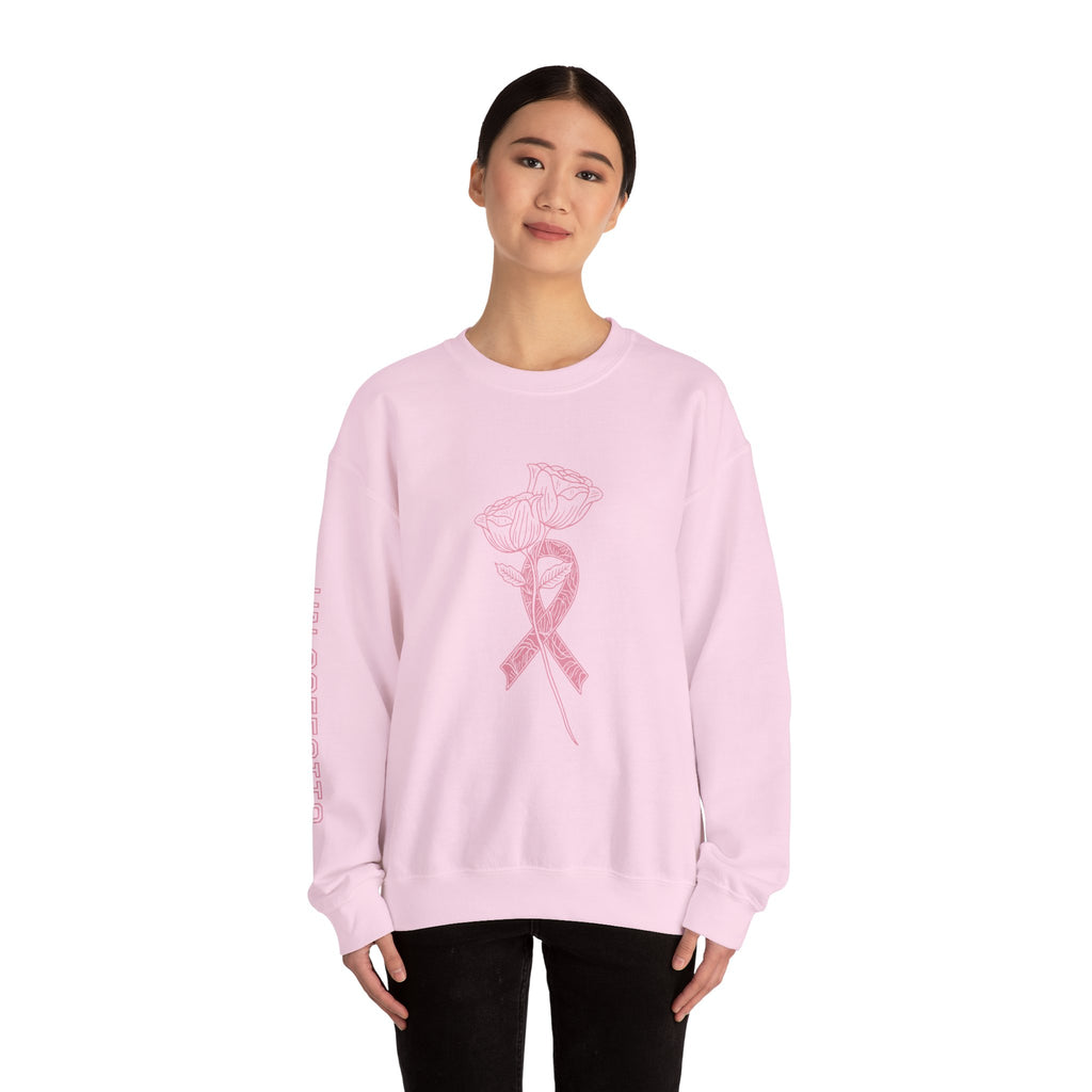 Breast Cancer Awareness Crewneck Sweatshirt, Cozy Gift for Her, Supportive Fashion, Pink Ribbon Sweater, Fight for a Cure Apparel