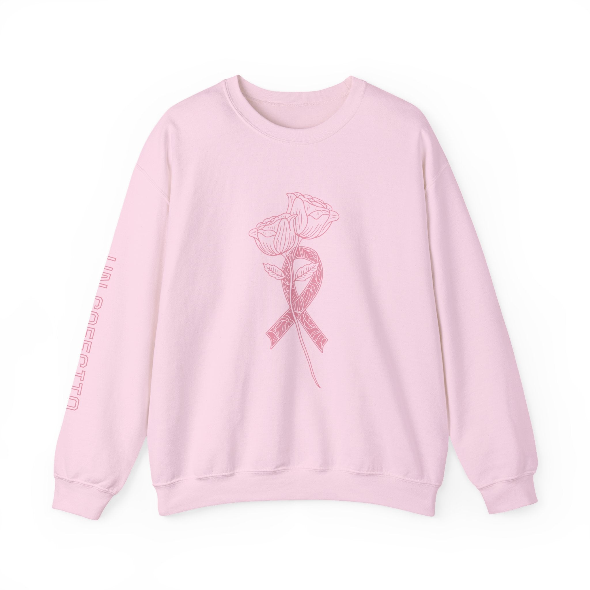 Breast Cancer Awareness Crewneck Sweatshirt, Cozy Gift for Her, Supportive Fashion, Pink Ribbon Sweater, Fight for a Cure Apparel
